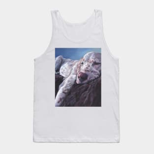 English Setter Fine Art Painting Tank Top